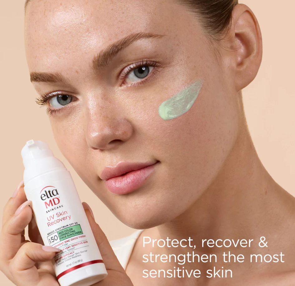 EltaMD UV Skin Recovery Red Color Correcting Green Tint Broad Spectrum SPF 50 (1.7 oz)